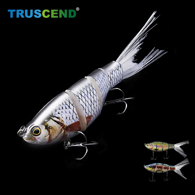 

12cm 17g Multi-jointed Fishing Lure Artificial Bait For Carp Fishing With Feather Sinking Wobblers Winter Fishing Trolling Lure