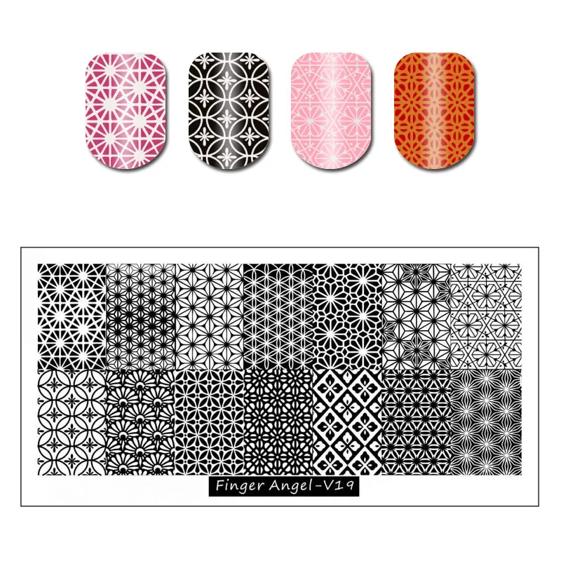 1 шт Полировка печать шаблон дизайн ногтей штамп штамповка пластины Буквы Цветы