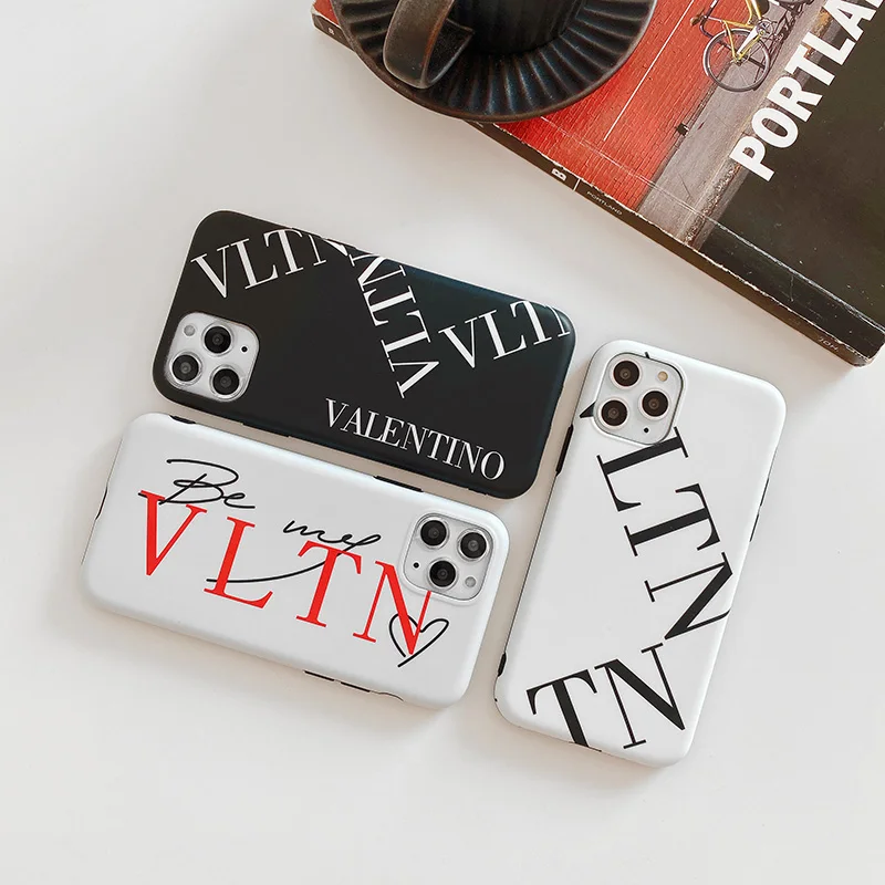 Роскошный брендовый Мягкий силиконовый чехол VLTN из ТПУ для IPhone 11 11Pro max X XS Max XR 7 8 Plus
