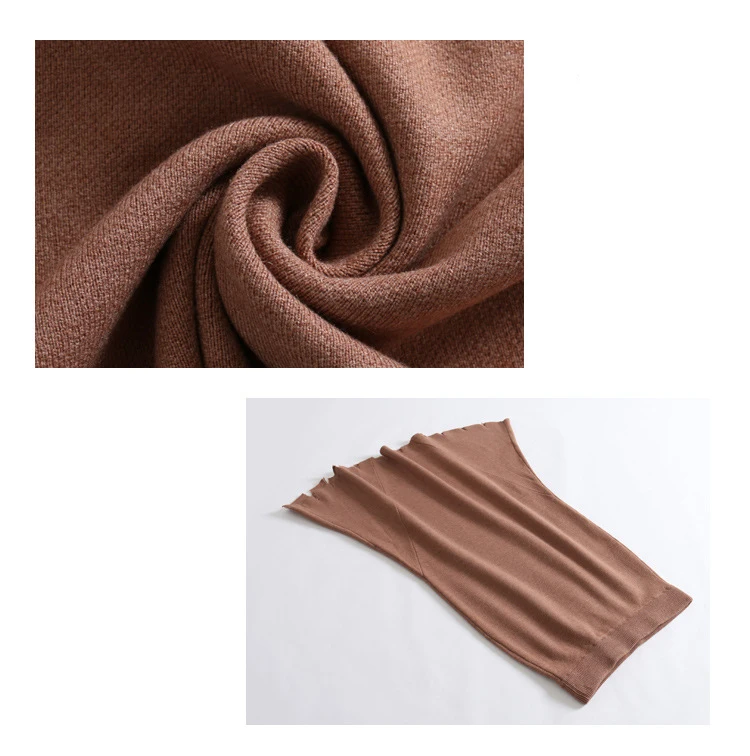 

2020 High Waist Knitted Winter A-Line Thick Bodycon Fashion Women Autumn Black Skirt Faldas Jupe Femme Saia