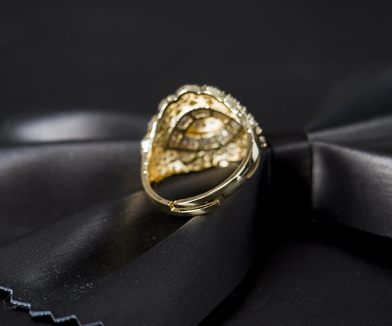 Dazz New Luxury 4PCS Big Dangle Africa Collar Jewelry Set Women's Wedding Full AAA Zircon Dubai Bridal Sets Gifts 2019 | Украшения и