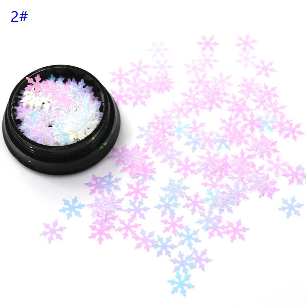 Новинка 2019 лидер продаж Рождественский маникюр симфония снежинка блестки