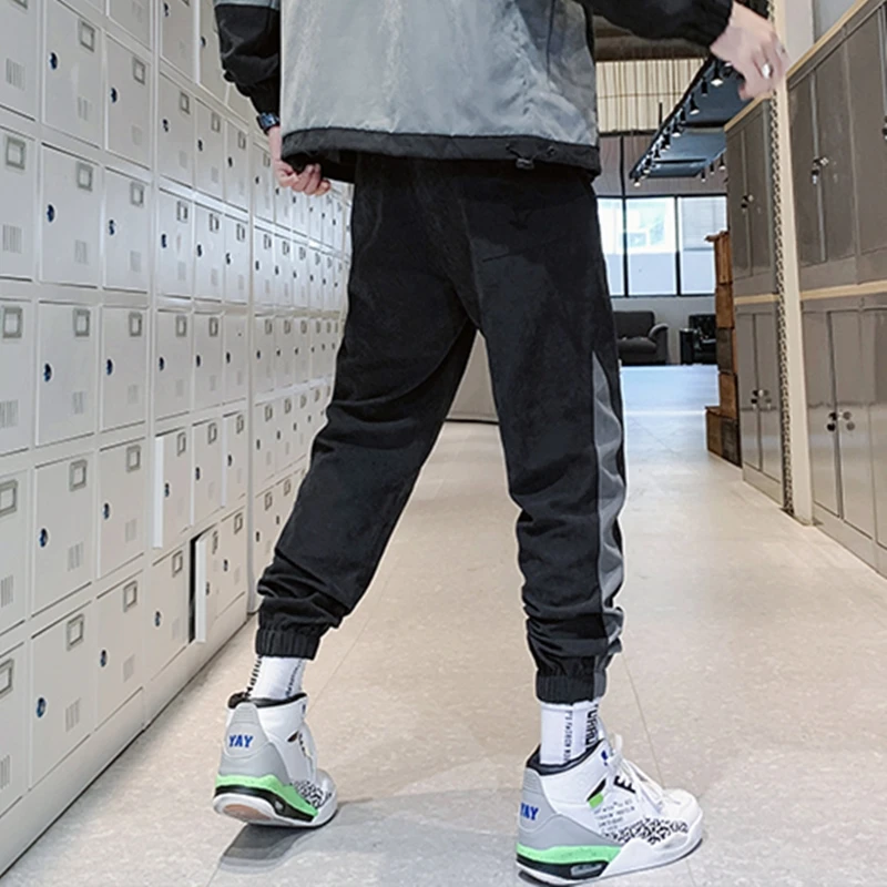 2020 уличная одежда Джоггеры в стиле хип хоп мужские свободные брюки султанки до