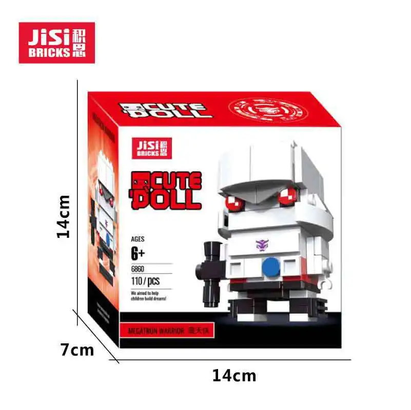 

Decool Figure Brickheadz Transformation Robot Building Blocks Prime Bee Anime Figures Cute Doll MOC Bricks DIY Toys for Children