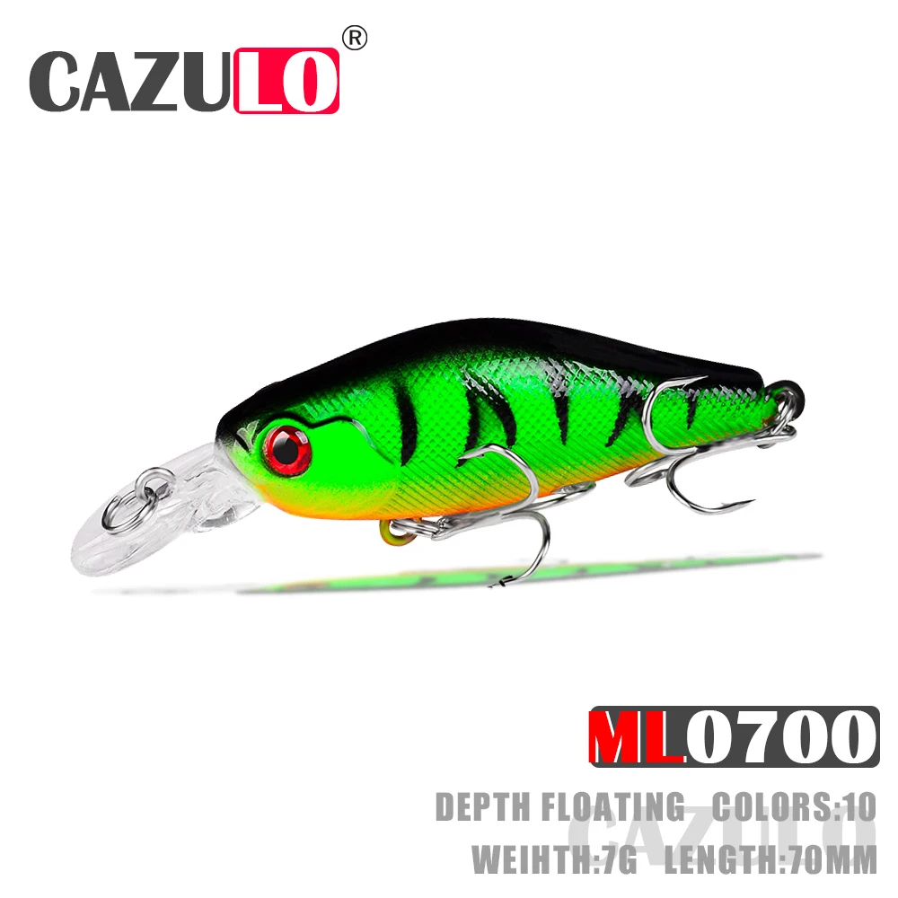 

Floating Minnow Fishing Accessories Lure Weights 7g 7cm Isca Artificial Wobblers Articulos Trolling Peche A La Carpe Fish Leurre