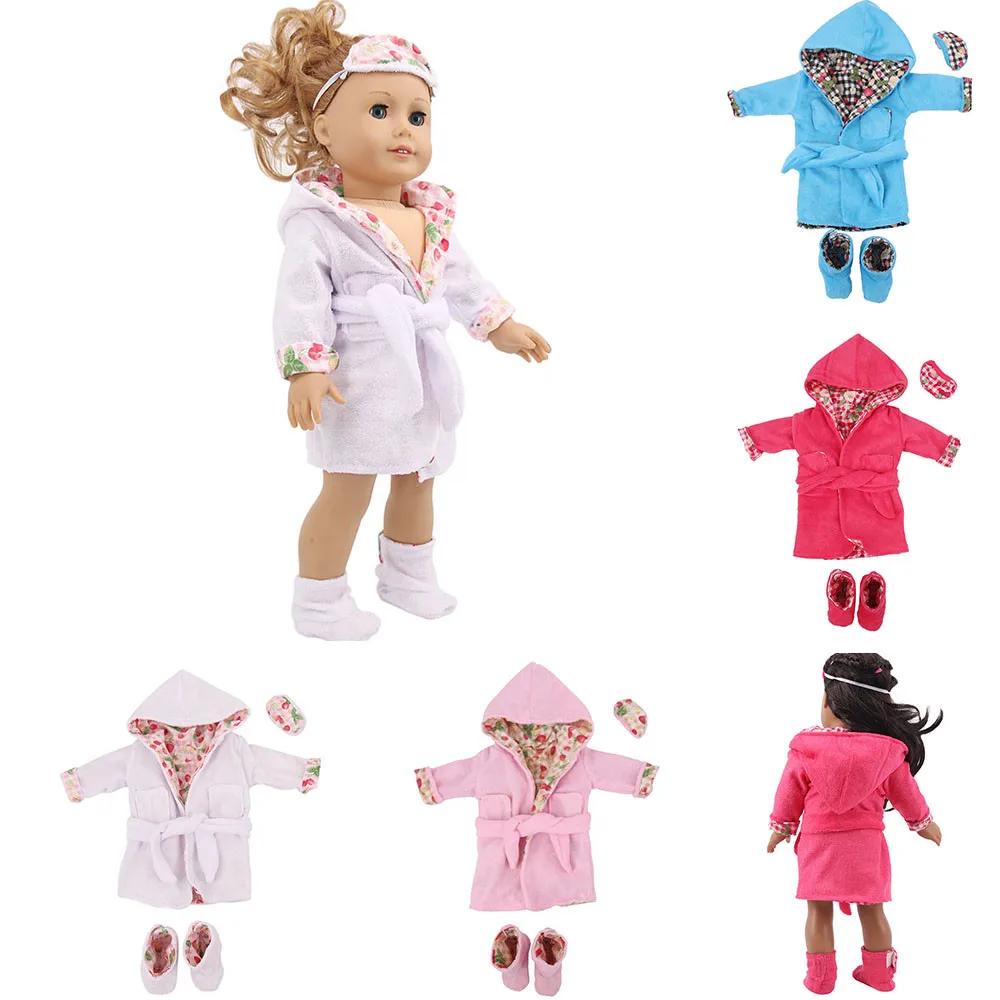 

New Fashion Doll Clothes Pajamas Dress Fit 43CM Baby Born Doll Shoes for 18 Inch American Baby Festival Birthday Gift