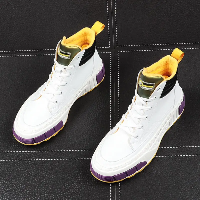 CuddlyIIPanda мужские Модные повседневные ботинки зимние теплые короткие плюшевые