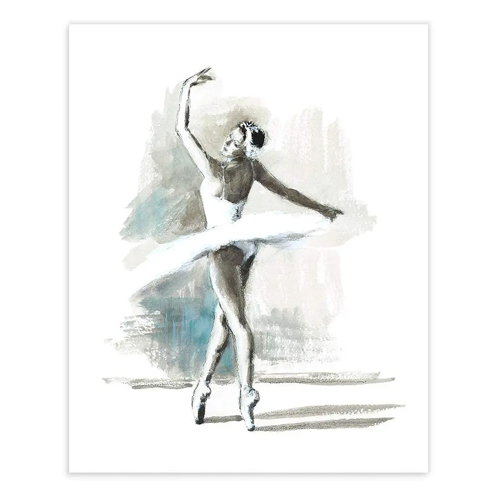 

Ballerina Art Print Unframed Art City and Nature Canvas Painting Nordic Print Home Decor Canvas Painting Decor