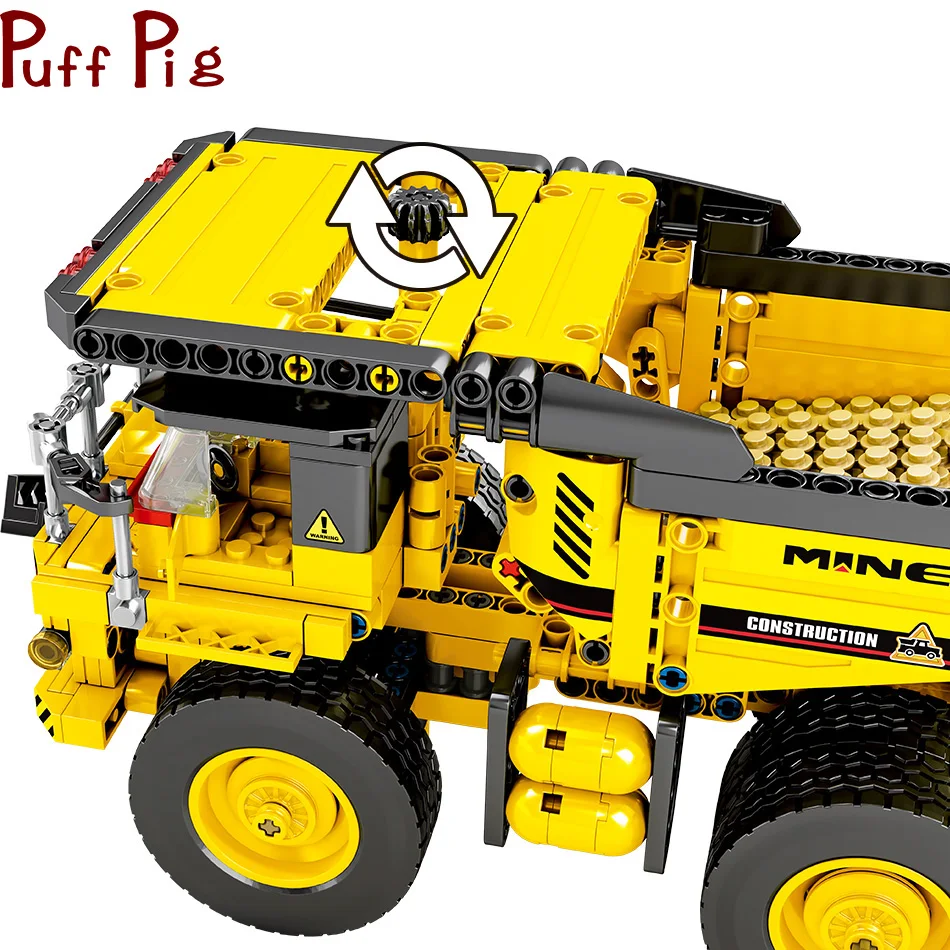 

807pcs high-tech Dump Truck Building Blocks DIY Toys Cars City Engineering Construction Bricks Toys for Kids Boys