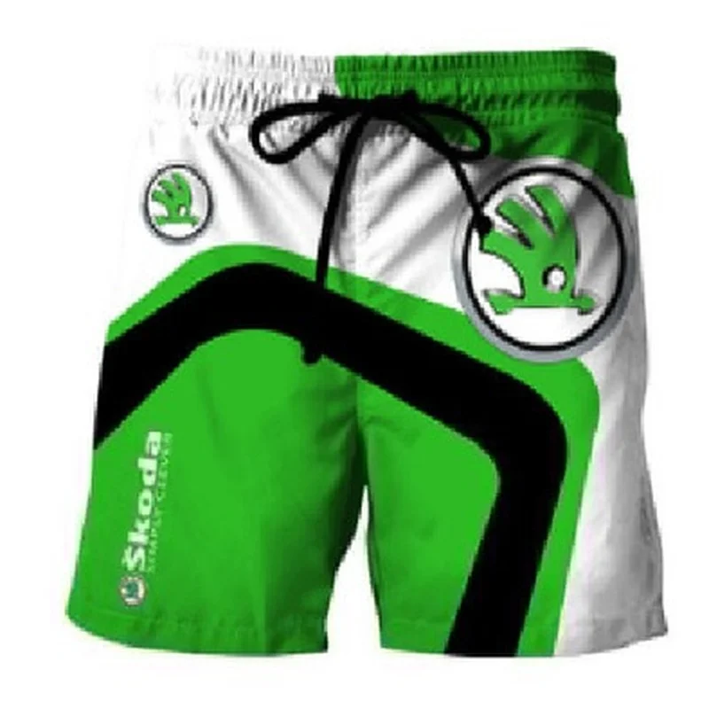 

2021 Summer Shorts Men Fashion for SKODA Brand shorts Breathable Male Casual Shorts Plus Size Fitness Mens Bodybuilding Shorts
