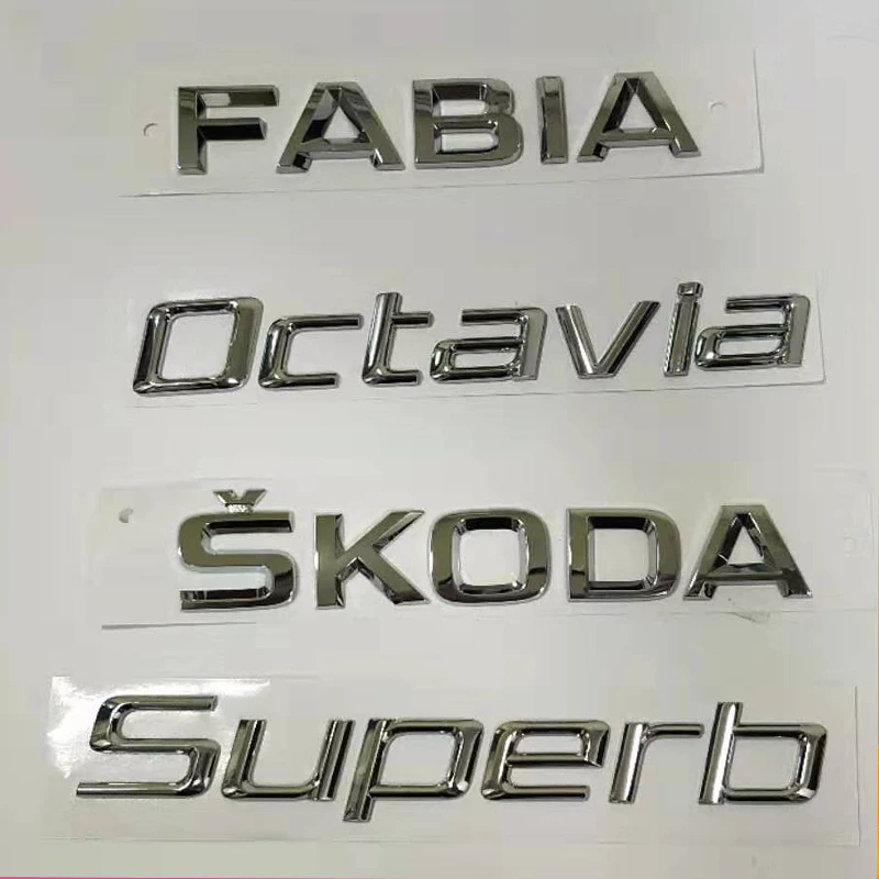 Новая наклейка для машины 3D ABS наклейка эмблема хром логотип для Skoda Octavia 2 A7 A5 Kodiaq Superb Fabia Yeti Rapid 1ZD853675