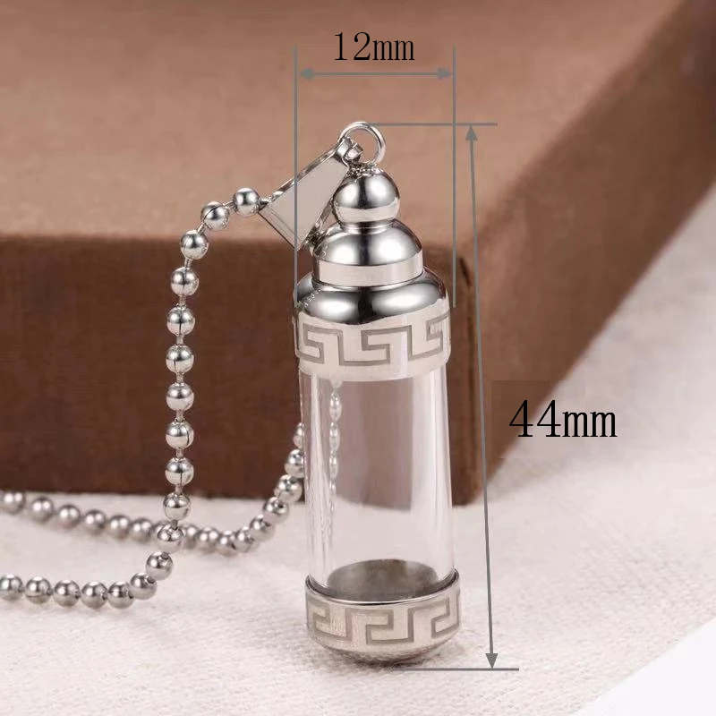 

2021 Мужская подвеска розовая цепочка Ожерелье для женщин ювелирные изделия готическое ожерелье Мужская цепочка в форме флакона духов ожере...