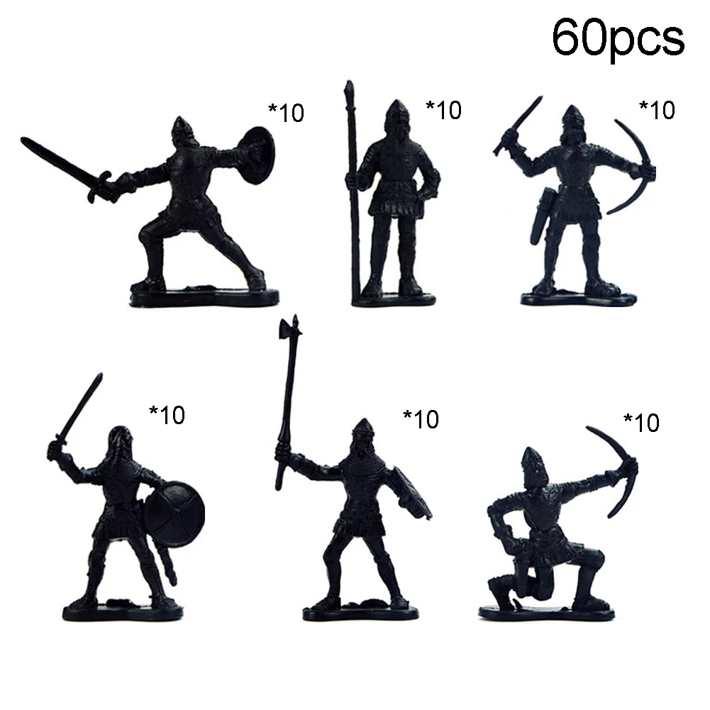 Детские игрушки 60 шт./компл. мини-симулятор солдат древний фигурки статическая