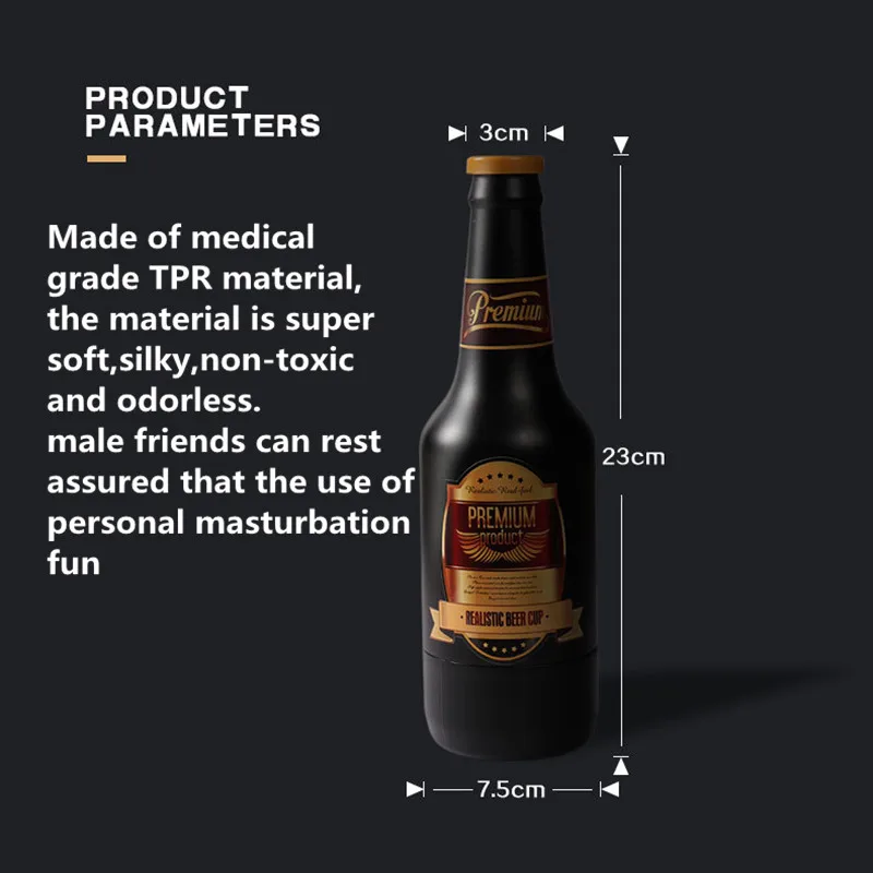 Пивная бутылка для мужчин искусственная вагина мягкая Вагина самолет