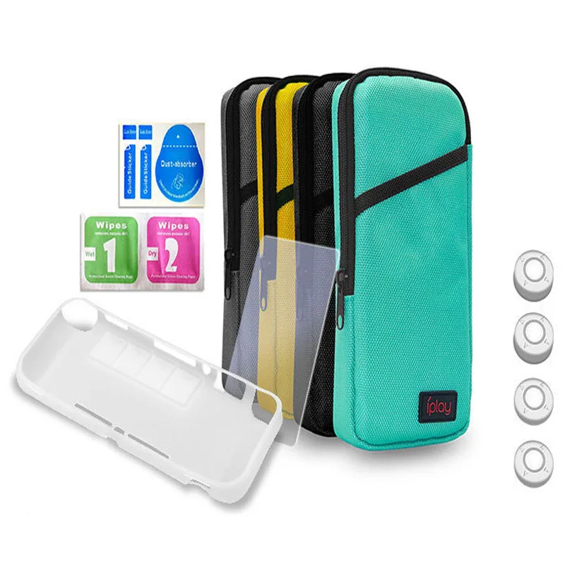 

Нейлоновый чехол для Nintendo Switch lite, 7 в 1, закаленная пленка 9H