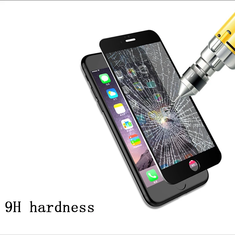 Защитная пленка HD Закаленное стекло с мягкими краями полное покрытие для iPhone 6 6S 7