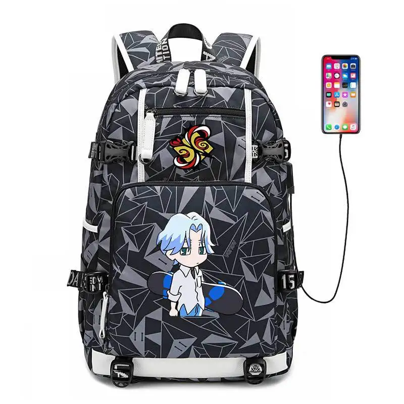 

2021 New Boys Girls Backpack 3D sk8 the infinity Teenager Cosplay Waterproof Oxford Travel Bags School Bags SK∞