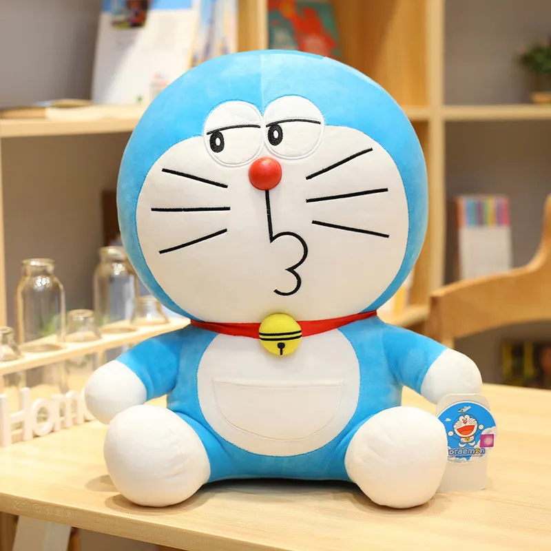 

1 PC 23-48cm Lovely Kawaii Cartoon Jingle Cat Stuffed Animal Toy Plushies Plush Doll Gift for Kids Adults Home Office Decoration
