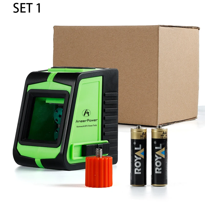 

ANEERPOWER Мини зеленый лазерный уровень 2 линии