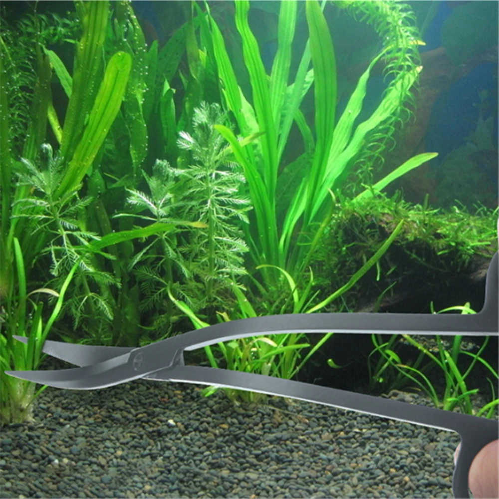 

3PCS Aquarium Tools Aquatic Plants Scissors Water Grass Wave Shear Home Stainless Steel Waterweed Scissor Fish Tank Plant Shears