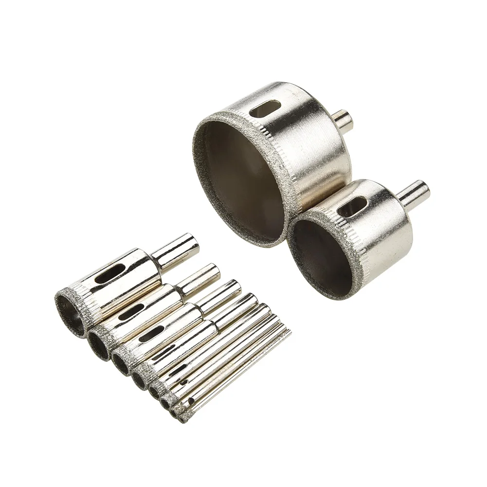 

Drill Hole Bit Openers 3~50mm Construction Power 10pcs Tool Nickel Glass Plated Ceramics Marble Cutter