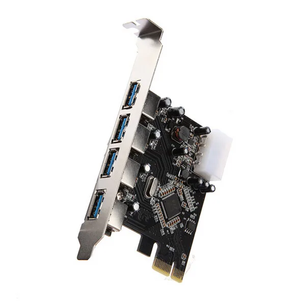 USB 3 0 PCI Express адаптер разъем PCI-E карта 4 порта ПК компьютер | Компьютеры и офис
