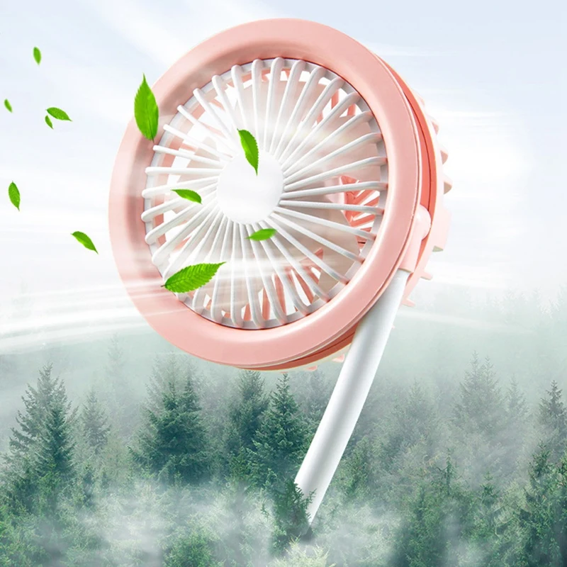 Портативный USB подвесной ожерелье вентилятор двойной переносной Спорт Слинг