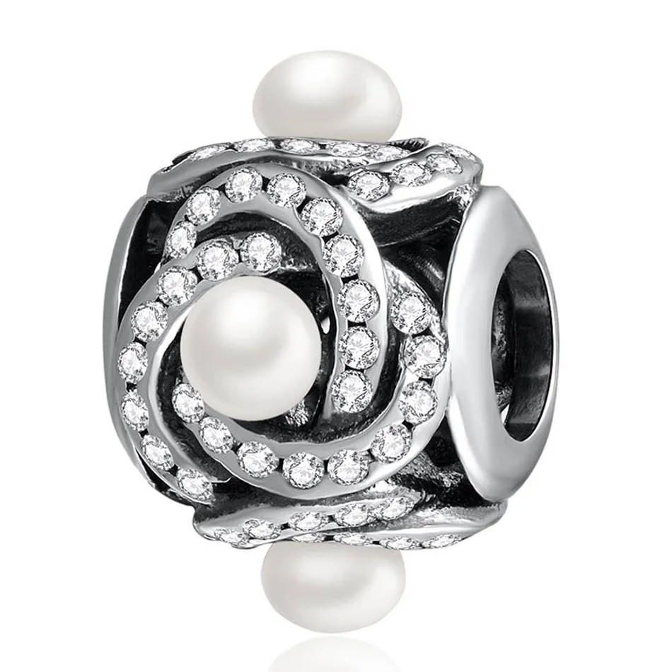 Аутентичные бусины S925 светящийся узел любви подходят для женских браслетов