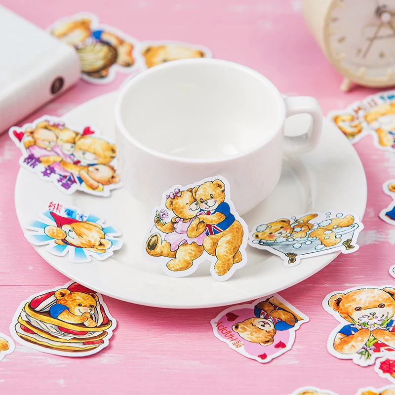 Наклейки для скрапбукинга наклейки &quotМедведь&quot 40 шт. Студенческая этикетка