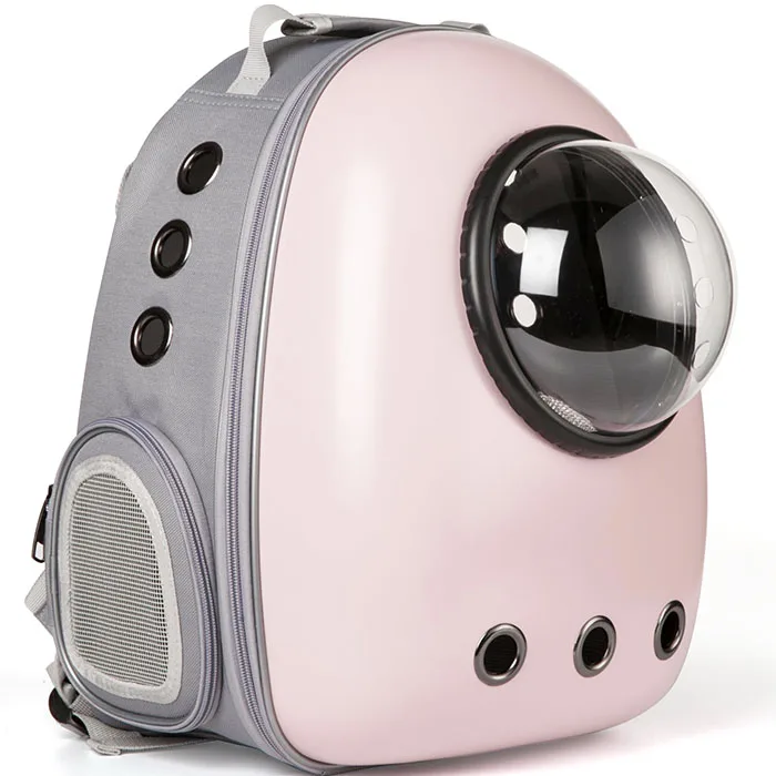 Pink Gray Back Высокое качество оптом водонепроницаемый открытый пузырь астронавт дышащая капсула сумка-переноска маленькая сумка для кошек для собак Перевозчик - Цвет: Pink Gray Back