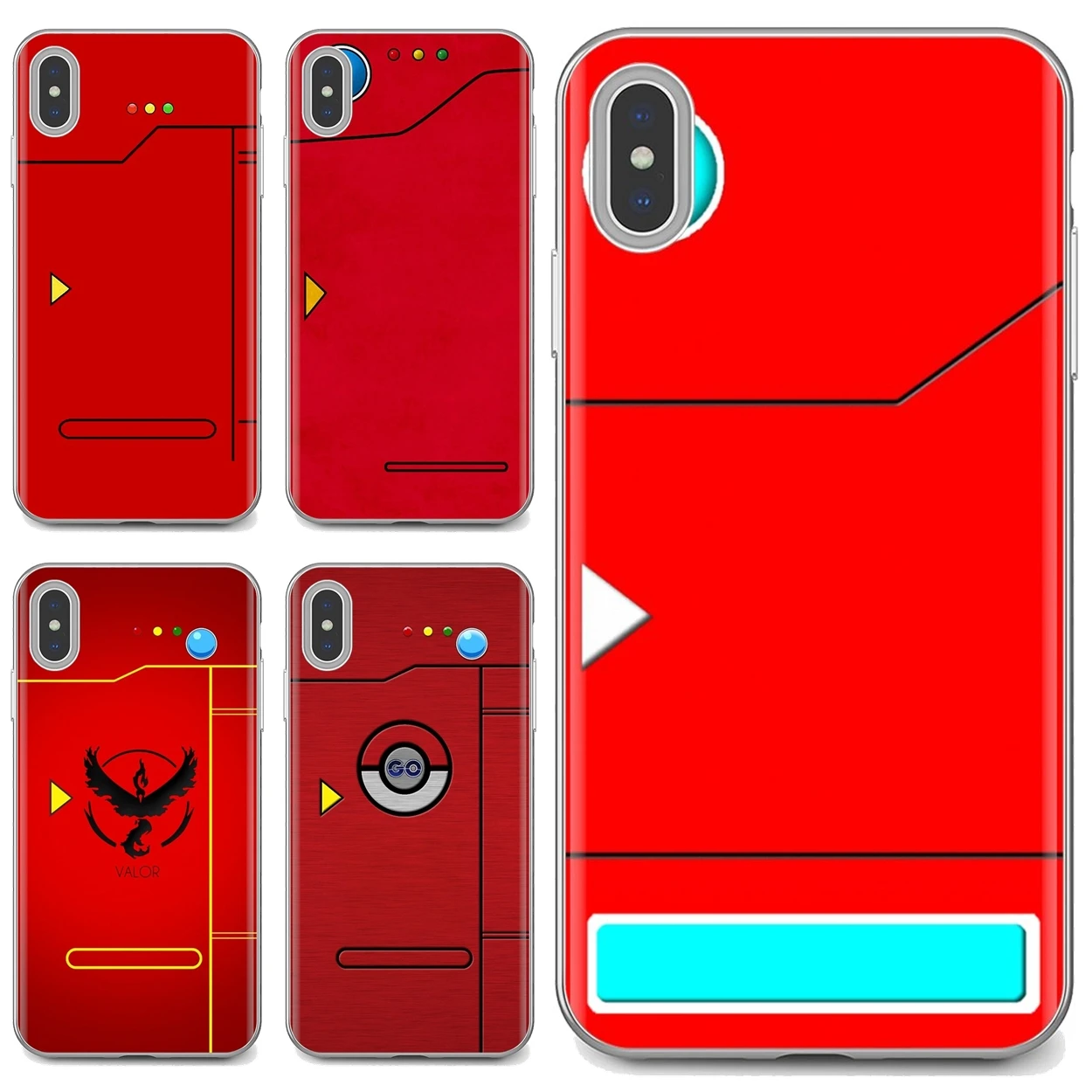 

Soft TPU Covers For iPhone 10 11 12 13 Mini Pro 4S 5S SE 5C 6 6S 7 8 X XR XS Plus Max 2020 Pour Red Pokedex Alt
