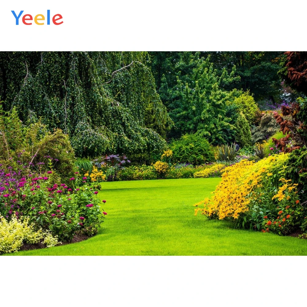 Yeele весенние Растения Сад Пейзаж пастбища семья газон ребенок Фотография задний