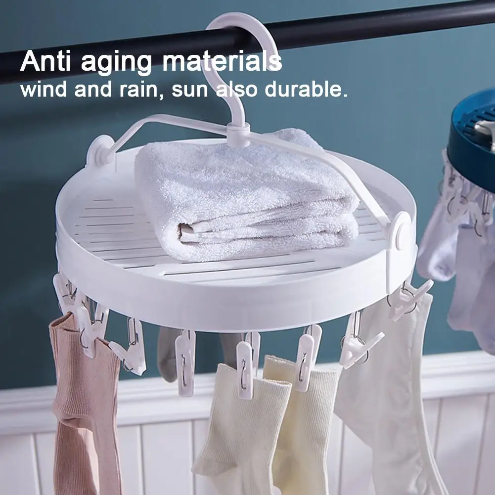 Складная прищепка круглой формы вешалка для носков нижнего белья одежды зажимов