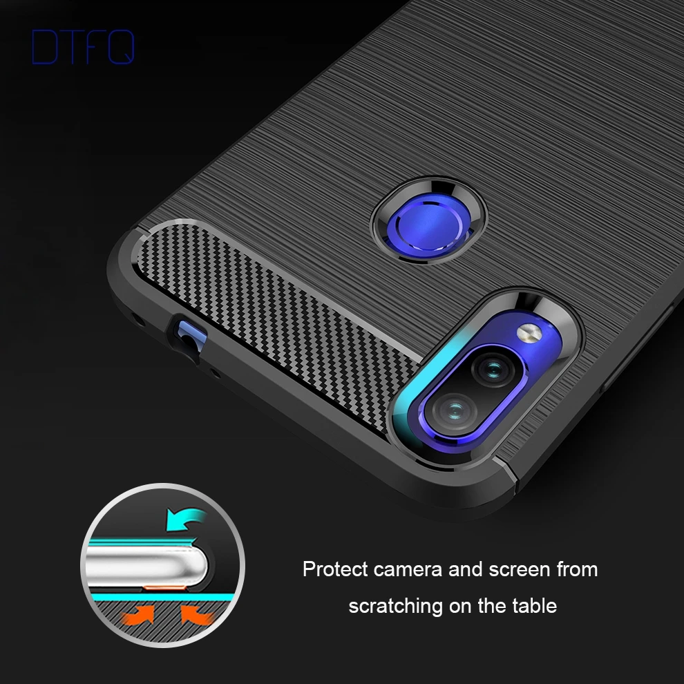 DTFQ чехол для Xiaomi Redmi Note 8 Pro 7 Мягкая силиконовая задняя крышка ТПУ противоударный 6