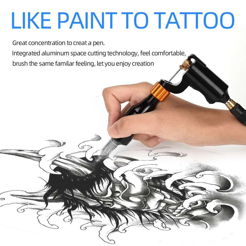 1 шт. пистолет для татуировок Atomus L образная машинка мотор гибридная ручка