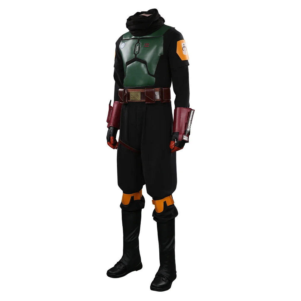 Boba Fett наряд-Униформа Хэллоуин Карнавальный Топ Брюки Пояс держатель пистолета