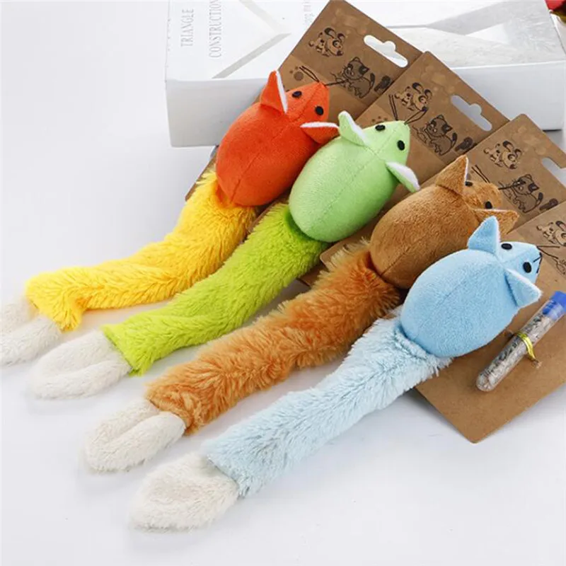 Кошка игрушка мята комбинация мышь с кошка длинным хвостом поставки плюшевая