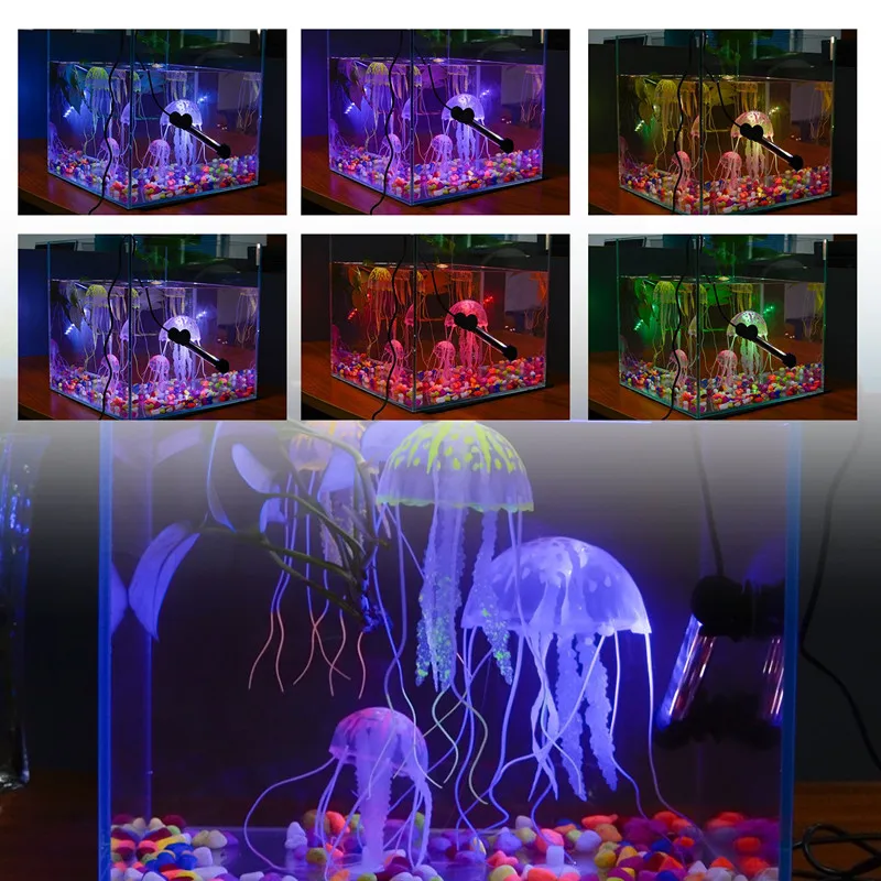 Аквариумный светодиодный RGB светильник с дистанционным управлением 47 см | Дом и
