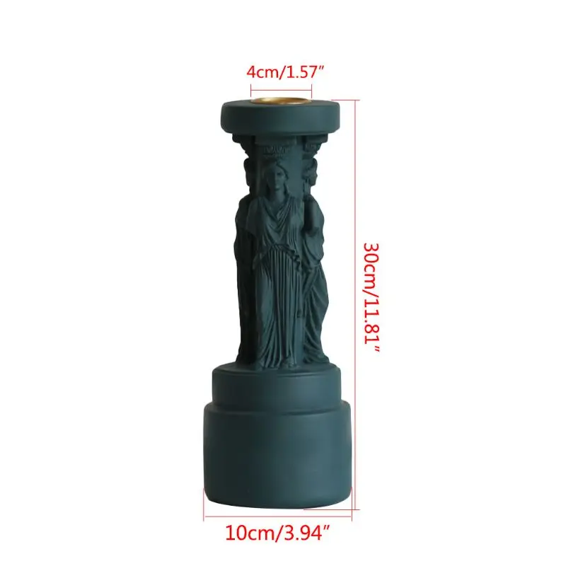 

Chic Antique Roman Column Candlestick Shabby Wedding Candle Holder Table Stick