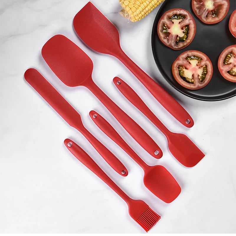 

6 PCS/Set kitchen Utensils Silicone Spatulas Brush Mixing Knife Cooking Cakes Pizza Tools Household Baking Implement Accessory