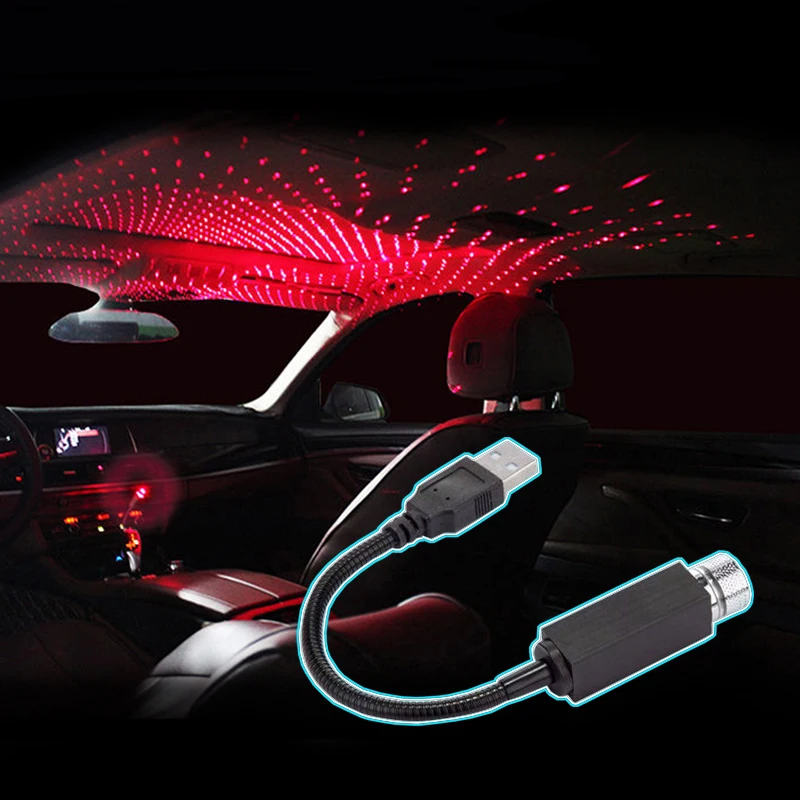 Автомобильный интерьерный светильник на крышу s USB автоматический лазерный