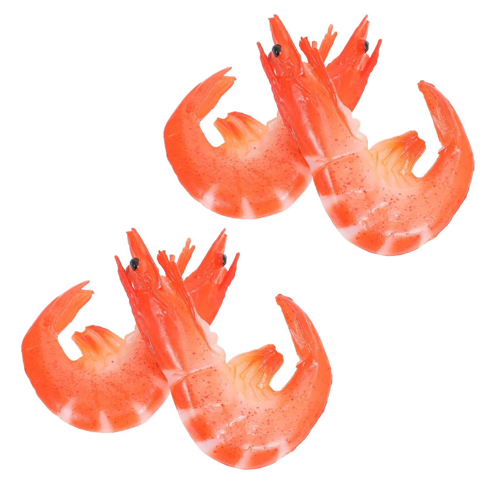 

Искусственные искусственные Искусственные пластиковые фигурки креветок, 4 шт.