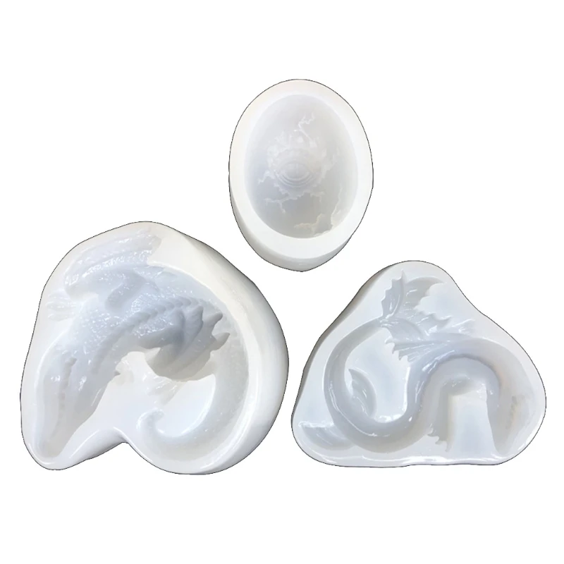 

3 Pcs Jurassic Dinosaur Egg Decoration Mold Epoxy Resin Casting Jewelry Tool Making Resin Diy Craft Home Decoration