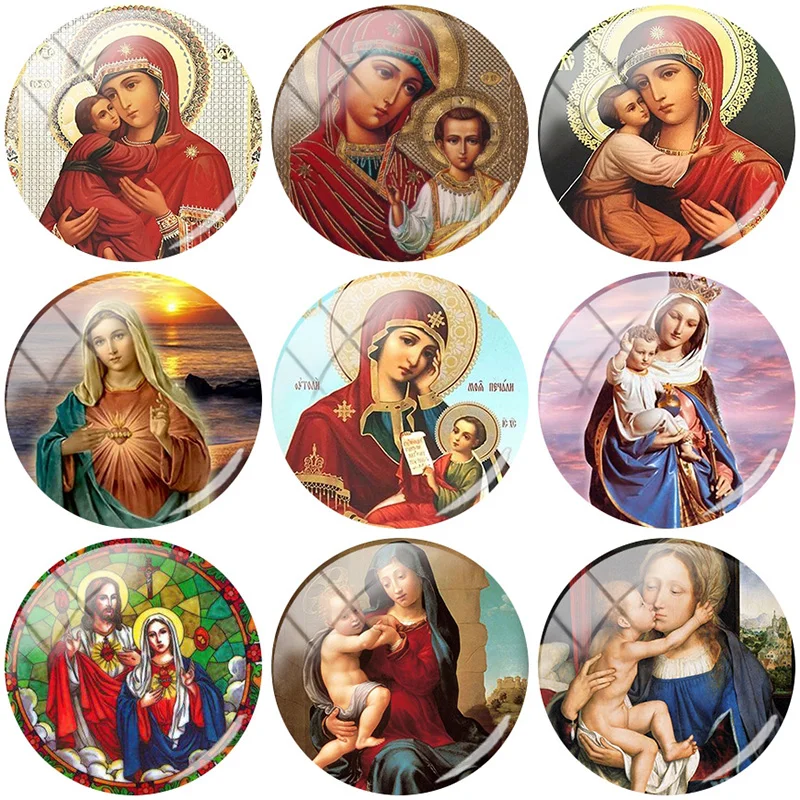 Женские аксессуары для ожерелья JOINBEAUTY стеклянные кабошоны с узором сделай сам