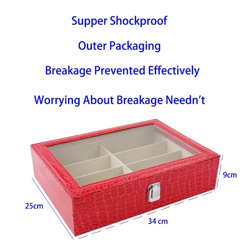 

8 Grid Sunglasses Glasses Jewelry Storage Display Case Box Organizer New