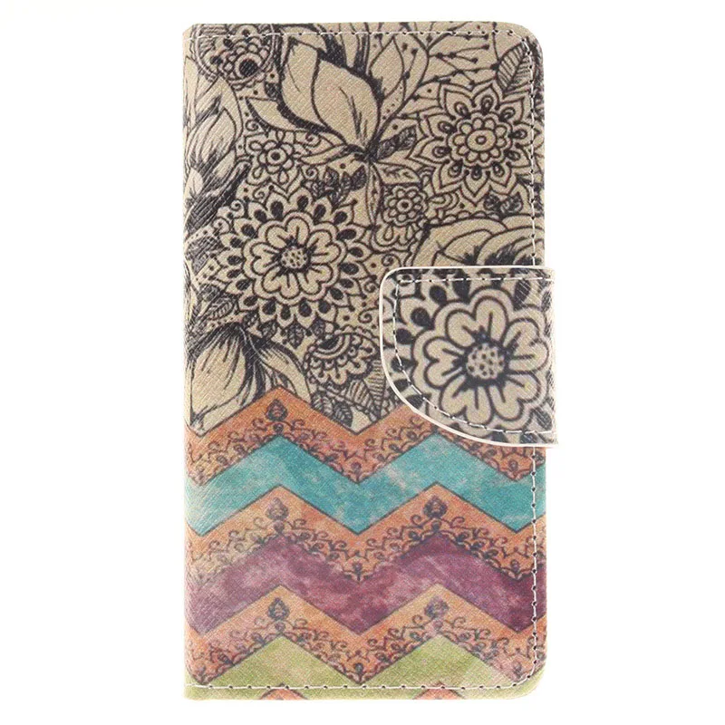 Wave Flower Искусственная кожа и силикон чехол для sony Xperia XZ1 Compact XZ XA2 Ultra C6 Coque C42 - Цвет: Wave Flower