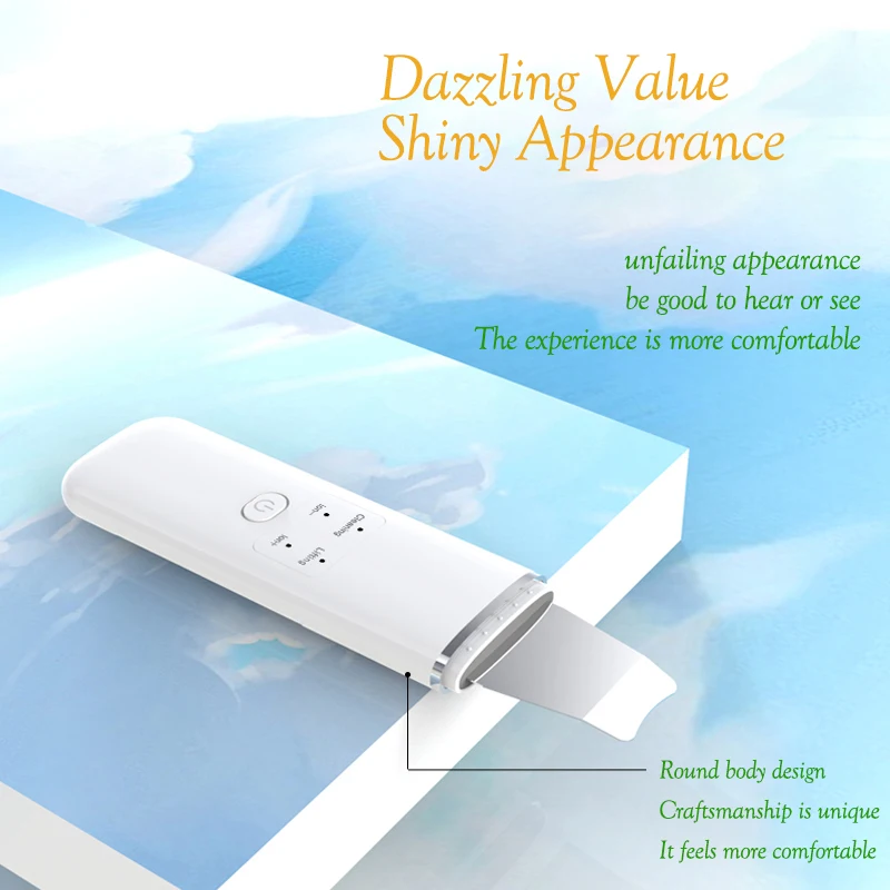 AbbasHealth перезаряжаемый ультразвуковой скраб для кожи лица Электрический