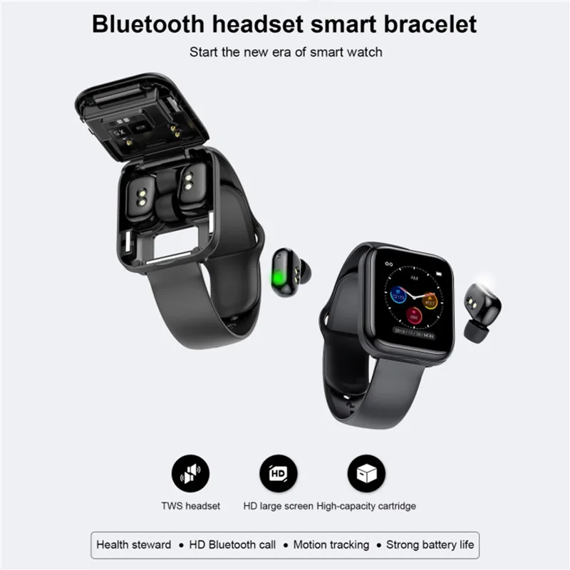 Умные часы X5 Bluetooth-наушники Tws-наушники настоящие беспроводные Смарт-часы браслет