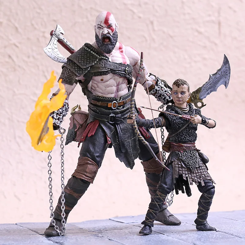 NECA God of War Kratos & Atreus Ultimate Набор фигурок Коллекционная ПВХ модель игрушки|Игровые