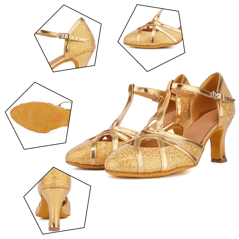 Женская танцевальная обувь для девочек Закрытая Румба бальные современные